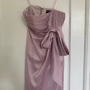 BCBG Silk Strapless Cocktail Dress